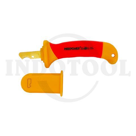 VDE INSULATED CABLE KNIFE ROUND BLADE 28 x 155mm / PISAU POTONG KABEL MAXPOWER