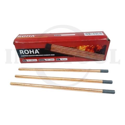 50 PCS KAWAT LAS CARBON GOUGING ROD 10.0mm x 305mm / 50 PCS KAWAT LAS GOUGING CARBON POTONG ROHA