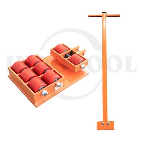 SKATE ROLLER SWIVEL + HANDLE 12T / ALAT PEMINDAH BARANG / ROLLER TANK ROHA