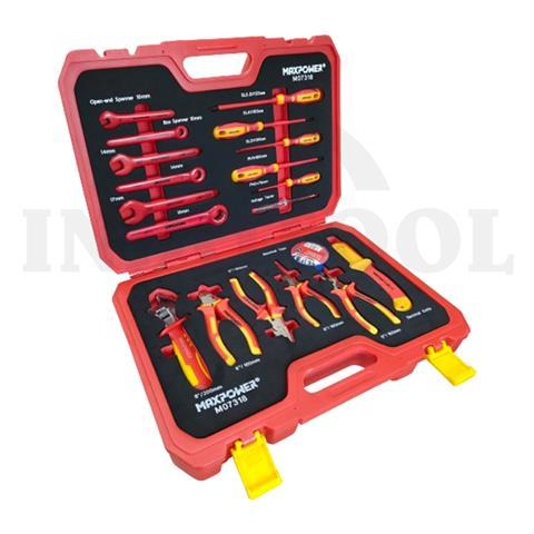 19 PCS INSULATED MAINTENANCE SET / 19 PCS PERALATAN TUKANG LISTRIK MAXPOWER