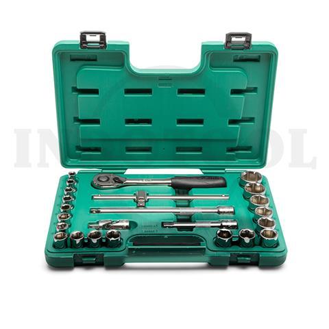 24 PCS 1/2" SOCKET SET / SET KUNCI SOCK SET SATA