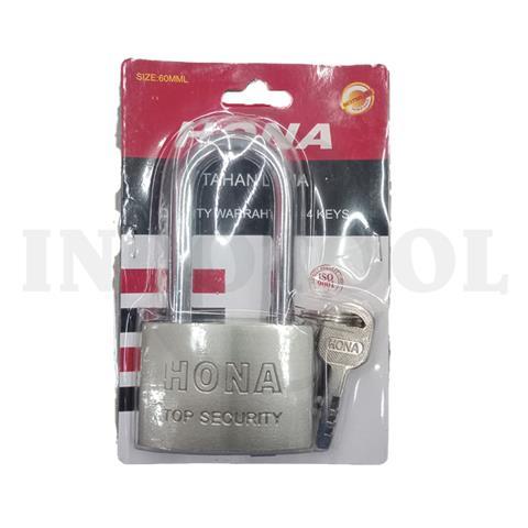 IRON PADLOCK LONG 60mm / GEMBOK LEHER PANJANG HONA