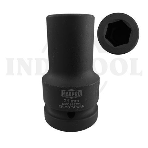 DEEP SOCKET 1" IMPACT, 6PT 21mm / MATA SOCK DEEP IMPACT, 6PT MAXPRO