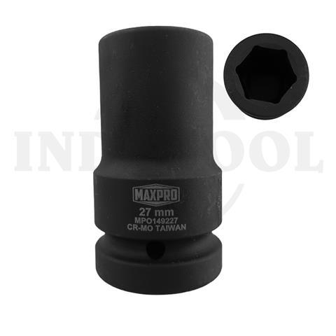 DEEP SOCKET 1" IMPACT, 6PT 27mm / MATA SOCK DEEP IMPACT MAXPRO