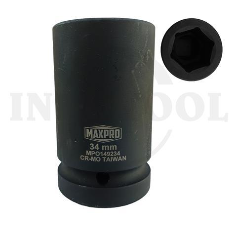DEEP SOCKET 1" IMPACT, 6PT 34mm / MATA SOCK DEEP IMPACT MAXPRO
