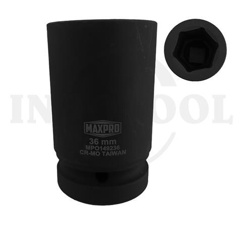 DEEP SOCKET 1" IMPACT, 6PT 36mm / MATA SOCK DEEP IMPACT MAXPRO