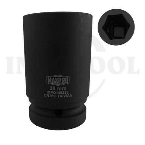 DEEP SOCKET 1" IMPACT, 6PT 38mm / MATA SOCK DEEP IMPACT MAXPRO