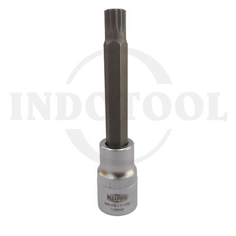 1/2" DR BIT SOCKET SPLINE S2 10mm x 100mm / MATA SOCK SPLINE MAXPRO