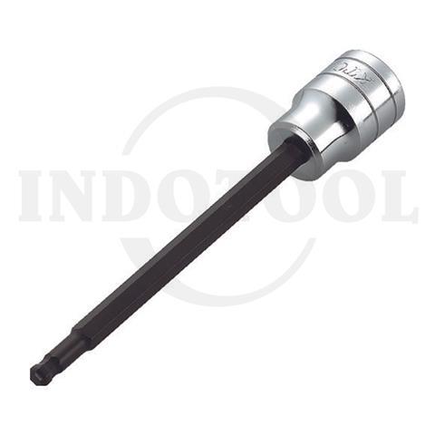LONG BALL POINT HEX BIT SOCKET, SQUARE 3/8" 5/16" x 3/8" / LONG BALL POINT HEX BIT SOCKET, SQUARE 3/8" KTC