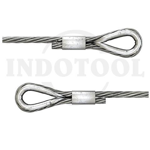 SLING PRESS 1 KAKI GALVANIZED WITH THIMBLE G-414 12mm x 4M / SLING PRESS 1 KAKI GALVANIZED WITH THIMBLE G-414 UMUM