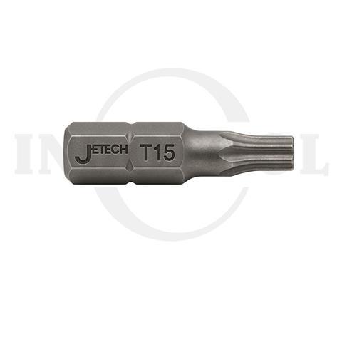 SINGLE HEAD TORQUE DRIVER T15, 25 x 6.35mm / KEPALA OBENG TORQUE J-TECH
