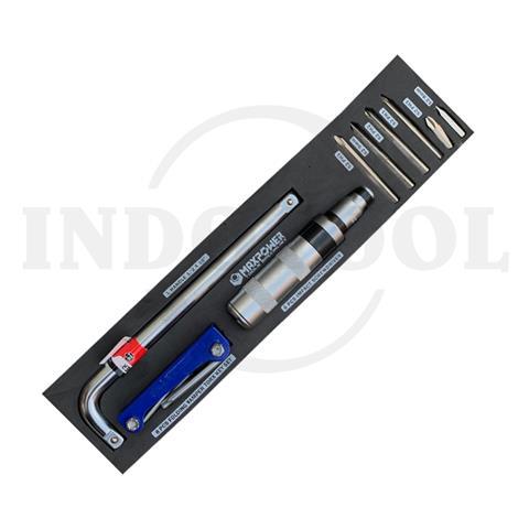 17 PCS IMPACT SCREWDRIVER SET TOOL TRAY 420 x 96mm / 17 PCS TOOL TRAY MAXPOWER