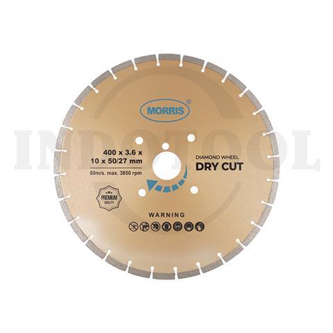 DIAMOND WHEEL, DRY CUT 16" (400x3.6x10x50/27) / MATA POTONG KERAMIK MORRIS