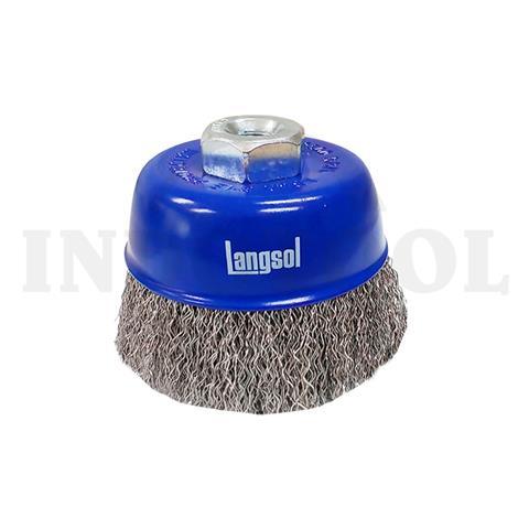 CUP BRUSH, STAINLESS STEEL 3", M10 x 1,5 / SIKAT KAWAT MANGKOK LANGSOL