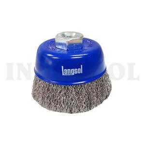 CUP BRUSH, STEEL WIRE 3", M10 x 1.5 (0,35mm) / SIKAT MANGKOK LANGSOL